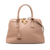 Medium Saffiano Lux Promenade Satchel