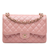 Jumbo Classic Iridescent Caviar Double Flap