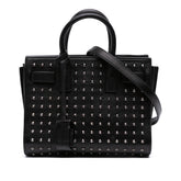 Nano Studded Leather Sac de Jour Satchel