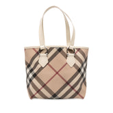 Supernova Check Coated Canvas Tote