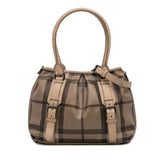 Smoke Check Coated Canvas Northfield Satchel