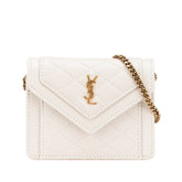 Micro Quilted Lambskin Monogram Gaby Crossbody