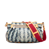 Monogram Denim Porte Epaule Raye Cabas MM