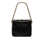 CC Quilted Lambskin Turnlock Handbag