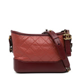 Small Chevron Lambskin Gabrielle Crossbody