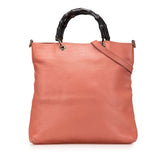 Leather Bamboo Satchel