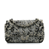 Medium Classic Wool Herringbone Double Flap