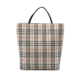 House Check Canvas Tote