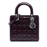 Medium Patent Cannage Lady Dior
