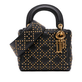 Mini Lambskin Cannage Studded Supple Lady Dior