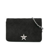 Quilted Suede Cocostellar Wallet on Chain