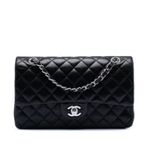 Medium Classic Lambskin Double Flap