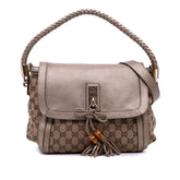 GG Canvas Bella Flap Satchel