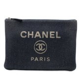 Medium Denim Deauville O Case Clutch