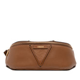 Leather V Greca Signature Belt Bag