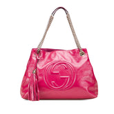 Medium Patent Soho Chain Tote