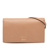 Dollar Calfskin Swing Wallet On Strap