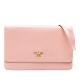 Saffiano Wallet on Strap