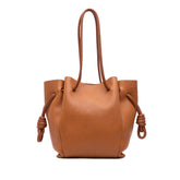 Small Leather Flamenco Knot Tote