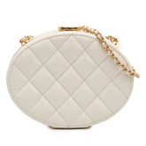 CC Quilted Lambskin Frame Vanity Case
