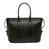 Leather Intrecciato Zip Tote