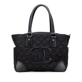 Paris New York Quilted Nylon Tote