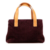 C Macadam Suede Handbag