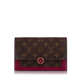 Monogram Flore Wallet On Chain