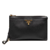 Saffiano Wristlet Pouch
