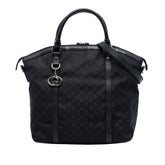 Large GG Canvas Charm Dome Satchel