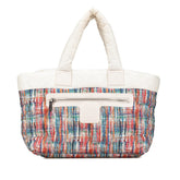 Nylon Tweed Printed Coco Cocoon Tote