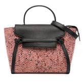 Micro Tweed Belt Satchel