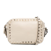 Grainy Calfskin Rockstud Camera Bag