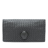Nappa Intrecciato Turn Lock Clutch