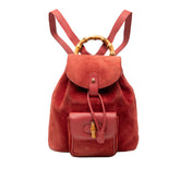 Suede Bamboo Backpack