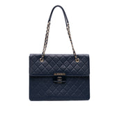 Quilted Sheepskin Beauty Lock Shopping Tote