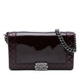 Medium Patent Boy Reverso Flap