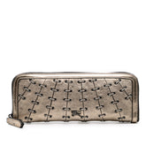 Metallic Leather Clutch