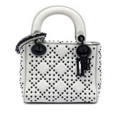 Mini Ultra Matte Calfskin Cannage Studded Supple Lady Dior