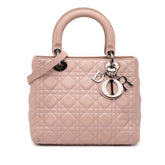 Medium Lambskin Cannage Lady Dior