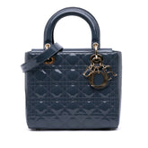 Medium Patent Cannage Lady Dior