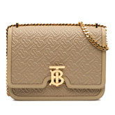 Medium TB Monogram Embossed Calfskin Chain Crossbody