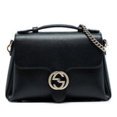 Small Dollar Calf Interlocking G Satchel