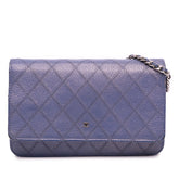 CC Calfskin Double Stitched Wallet on Chain