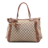 Large GG Canvas Bella Satchel