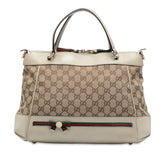 GG Canvas Web Mayfair Satchel