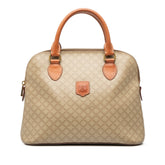 Macadam Coated Canvas Dome Satchel