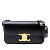 Shiny Calfskin Triomphe Claude Shoulder Bag