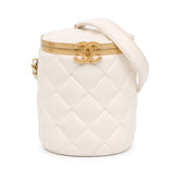 Small Quilted Lambskin Crown Box Bag