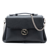 Medium Dollar Calf Interlocking G Satchel